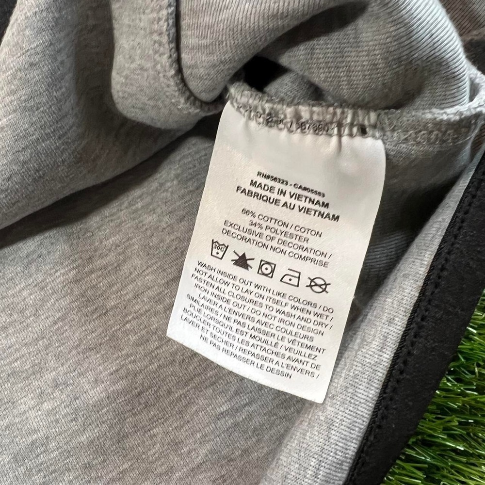 Nike Sportswear Tech Fleece Crewneck Tall Large Gray Sweatshirt Pocket Mens L - Picture 4 of 7